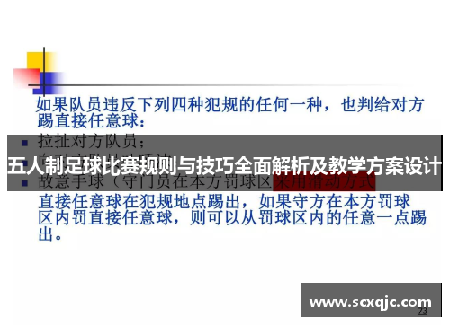 五人制足球比赛规则与技巧全面解析及教学方案设计